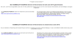Desktop Screenshot of humboldt-viadrina.org